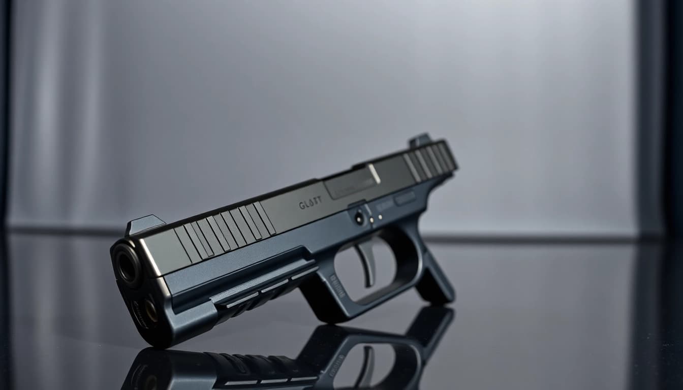 Glock 17 slide for sale showcasing precision craftsmanship and sleek design.