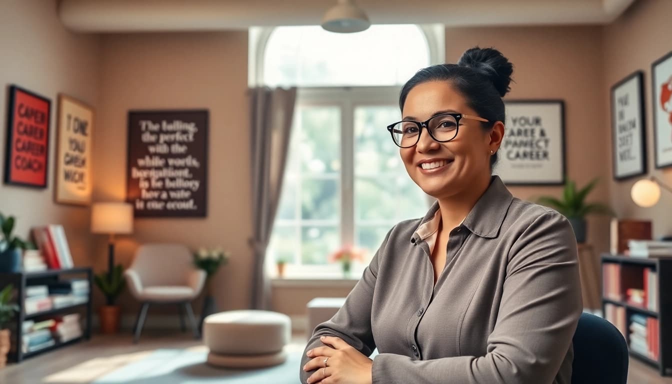 How to find my perfect career with guidance from a professional coach in an inspiring office.