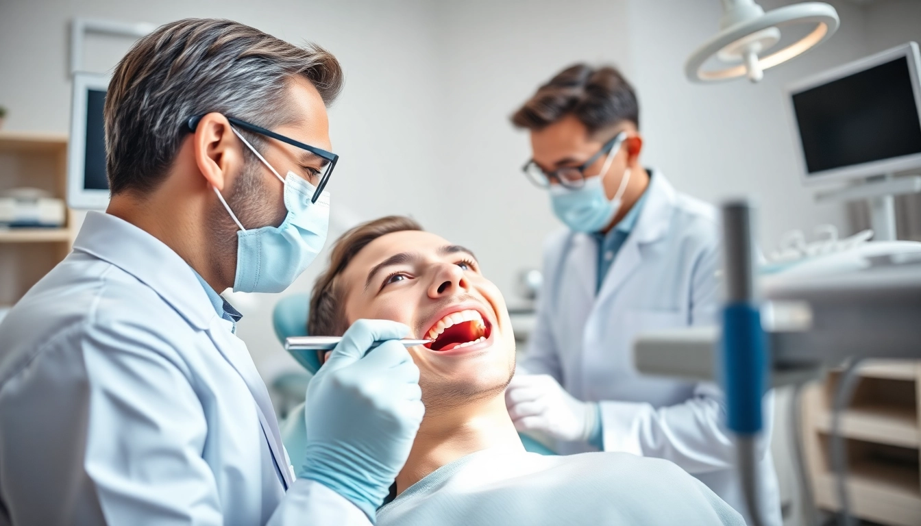 Experienced dentists grand rapids mn working with a patient in a modern dental clinic.