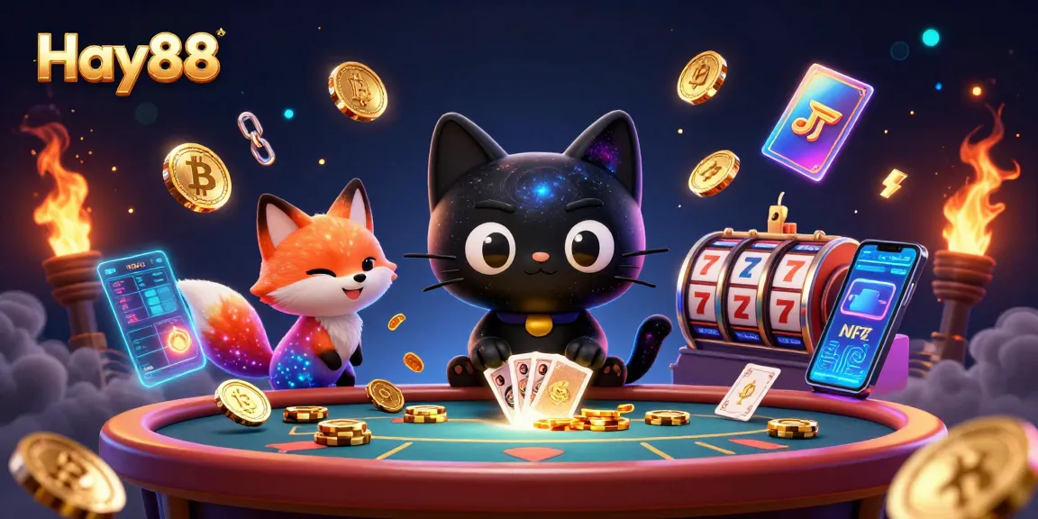 Experience thrilling gameplay at Hay88 with colorful characters and exciting casino game elements.
