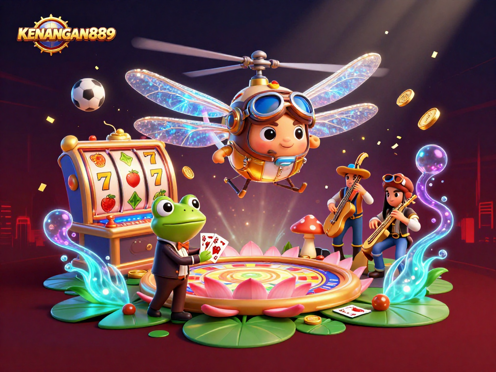 Experience the thrill of winning at KENANGAN889 with exciting casino games and vibrant elements.