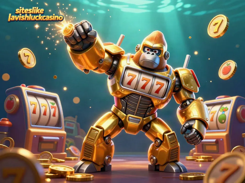 Play exciting games like Lavish Luck Casino with stunning 3D illustrations showcasing dynamic slot action.