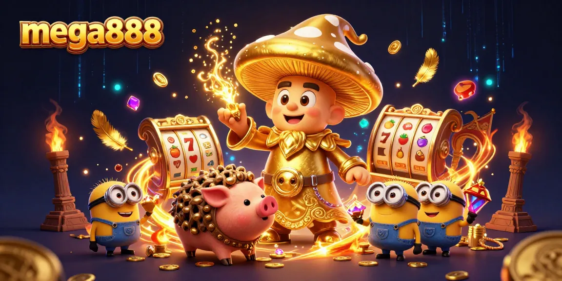 เล่นเกมสล็อต mega888 กับเวทมนตร์ทองคำและการผจญภัยในคาสิโนออนไลน์