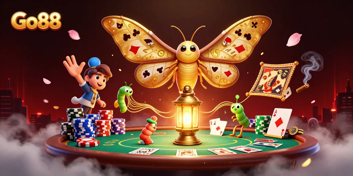 Experience the vibrant excitement of Go88 with a dynamic 3D casino scene.