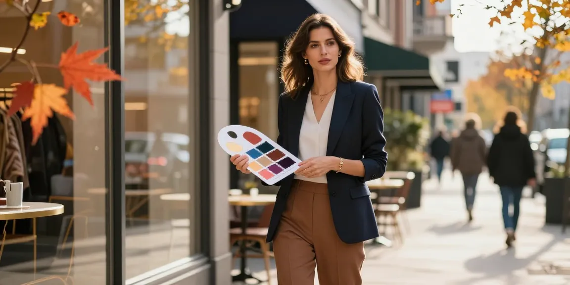 Consulente d'immagine che aiuta a scegliere il look adatto in contesto urbano e alla moda.