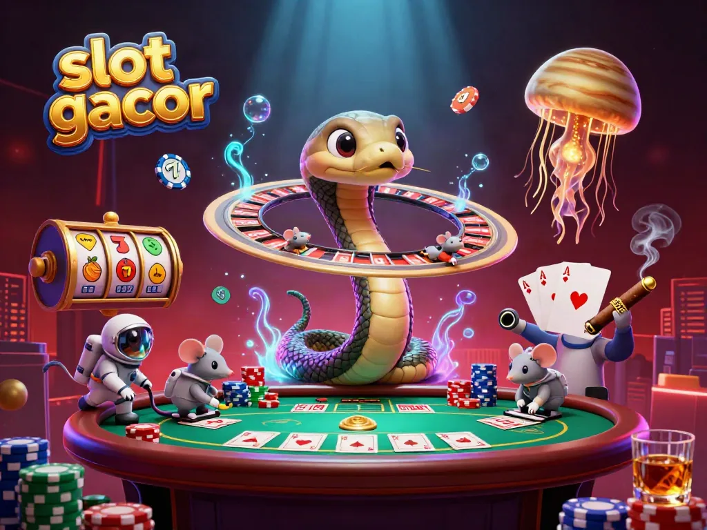 Genggam jackpot slot gacor dengan snake Saturnus dan dealer ubur-ubur di dunia kasino luar angkasa.