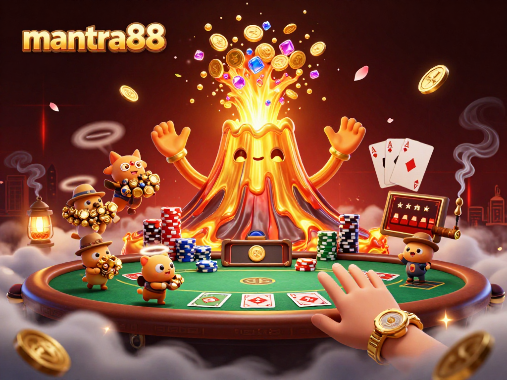 Experience thrilling wins with mantra88 at a vibrant casino scene bursting with treasures.