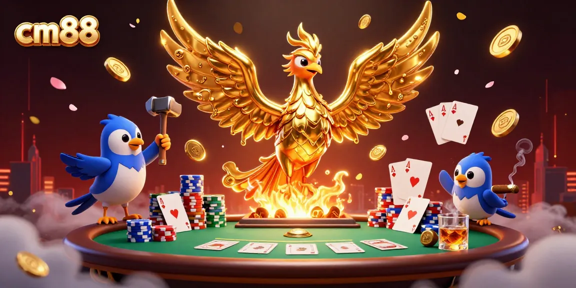 Experience thrilling gameplay at cm88 with a dynamic phoenix and vibrant poker scene.