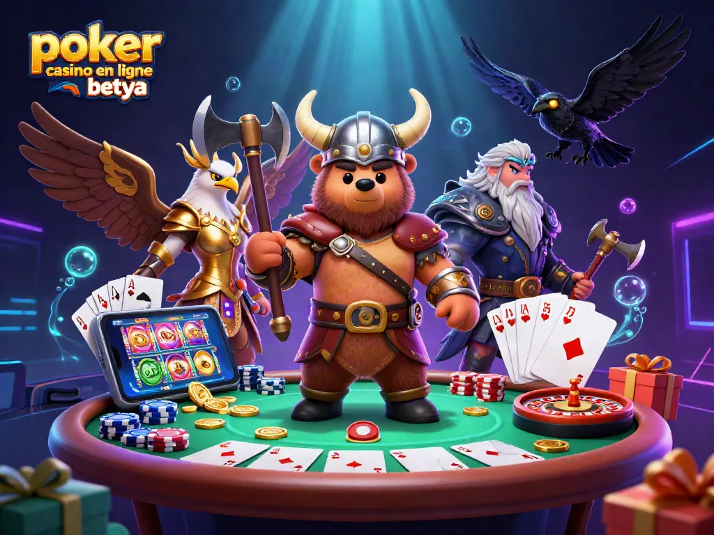 Engage in thrilling poker casino en ligne betya action with vibrant 3D characters and rich gaming elements.