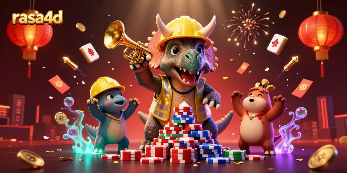 Gambarkan suasana meriah dengan rasa4d sambil membangun piramida chip poker di kasino