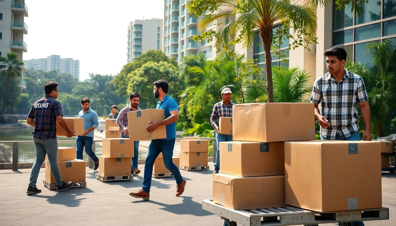 Efficient WRITER RELOCATIONS IN POWAI showcasing skilled movers in action against a vibrant Mumbai backdrop.