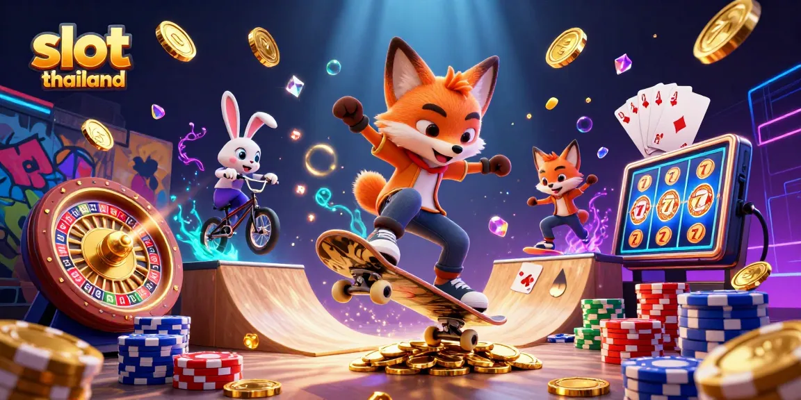 Experience exciting gameplay at slot thailand with vibrant 3D characters among dazzling casino elements.