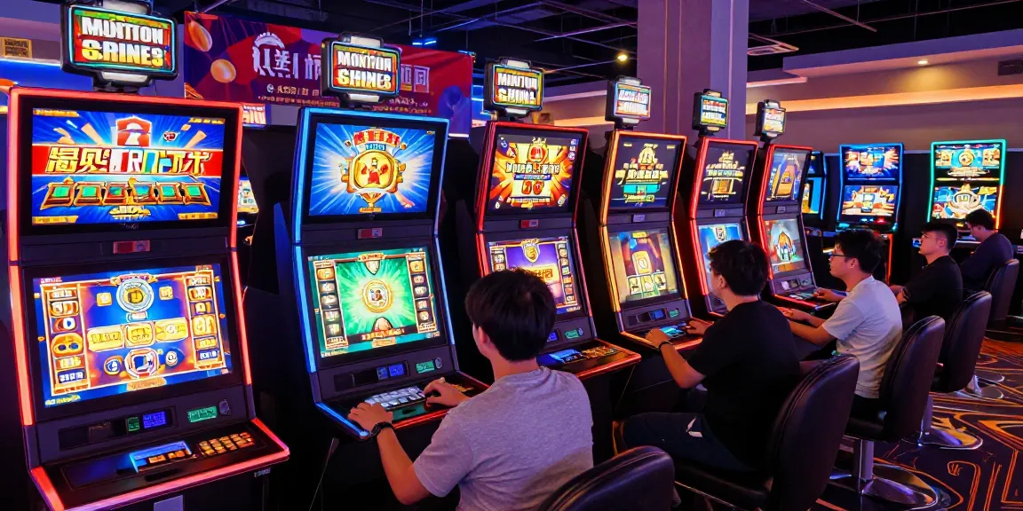 Players enjoying a vibrant virtual gaming experience at situs raja, engaging with colorful slot machines and promotions.