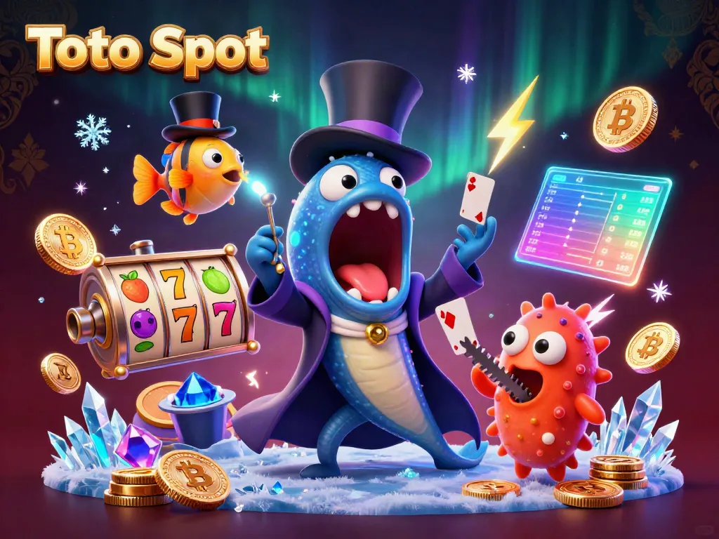 Slot Toto Slot dan permainan menarik lainnya dengan karakter laut yang unik dalam ilustrasi 3D.