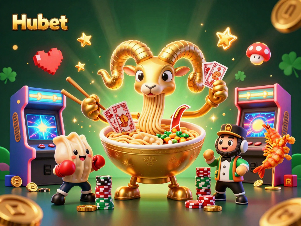 Engage in thrilling gameplay at Hubet with interactive 3D casino characters and vibrant elements.