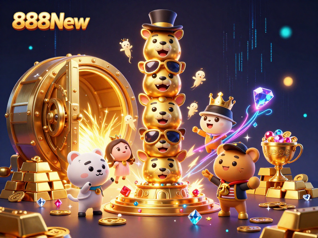 Experience the excitement of 888New with vibrant casino elements and dynamic action.