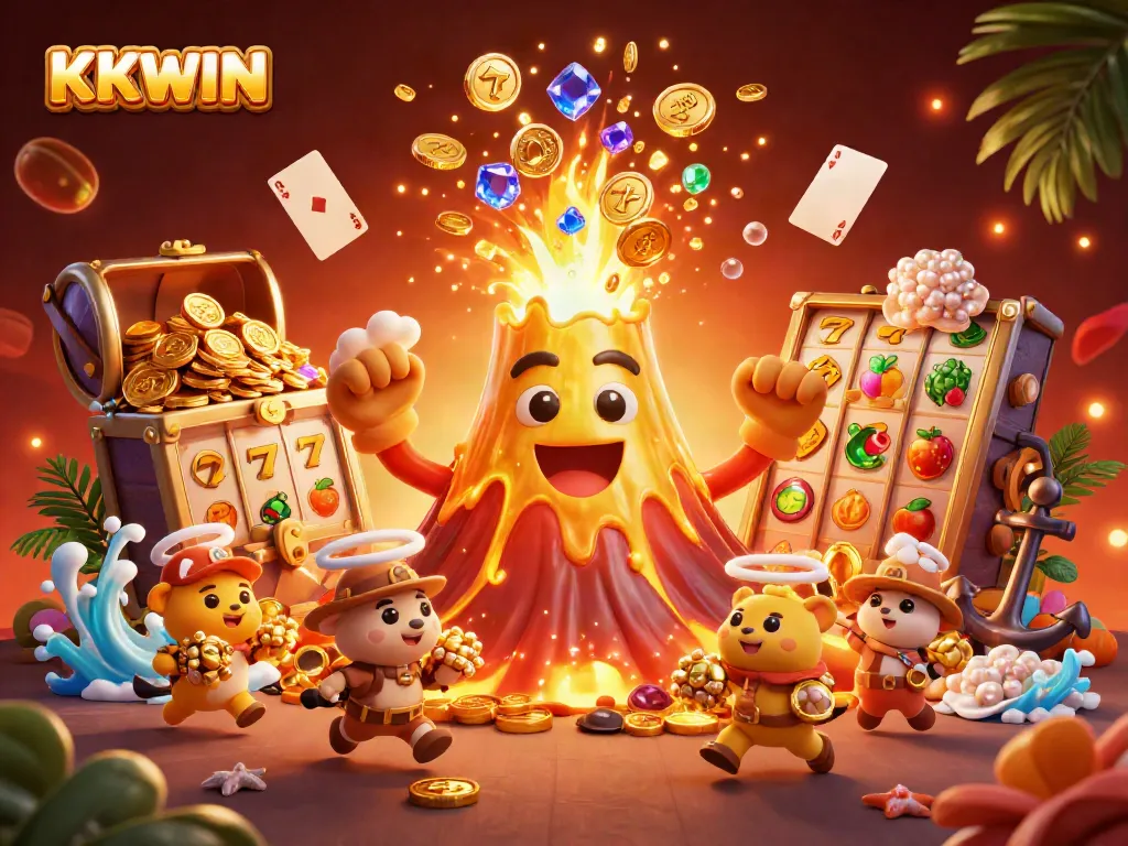Experience exhilarating wins with KKWIN in this vibrant, dynamic casino scene.