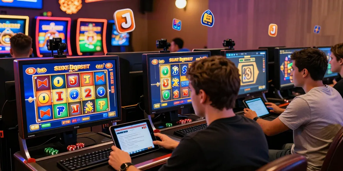 Players enjoying an online slot game featuring slot deposit qris in a lively casino-like environment with vibrant graphics and engaging gameplay.