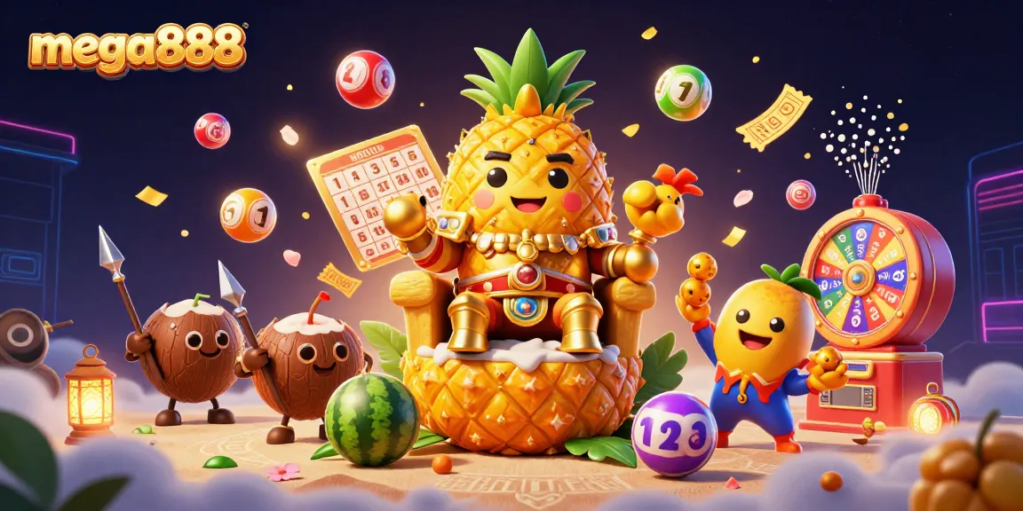 Capture winning moments in mega888 casino with vibrant characters and dynamic game elements.