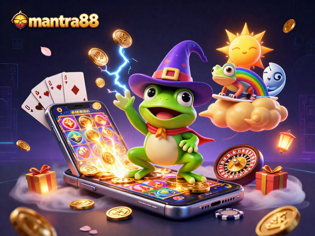 Catch the thrill of mantra88 with vibrant 3D casino characters and games, showcasing golden wins and excitement.