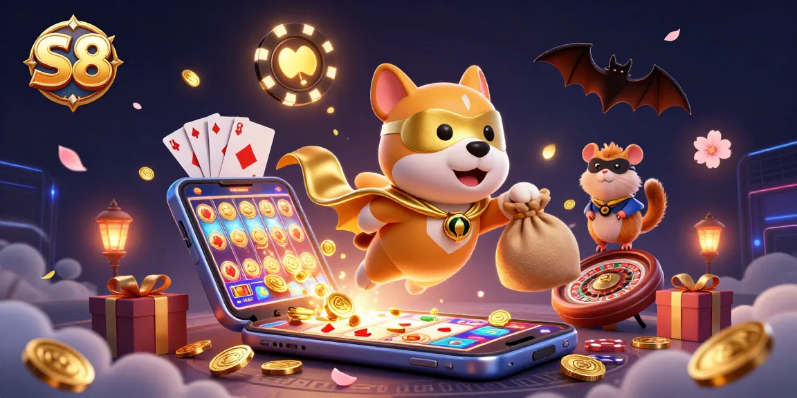 S8 engages players with exciting slots and cash games in a vibrant casino scene.