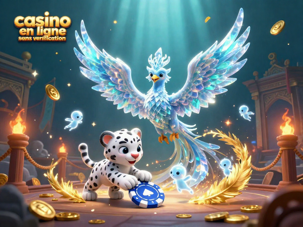 Analysez les meilleures options de jeu sur un casino en ligne sans vérification avec une scène dynamique et colorée.