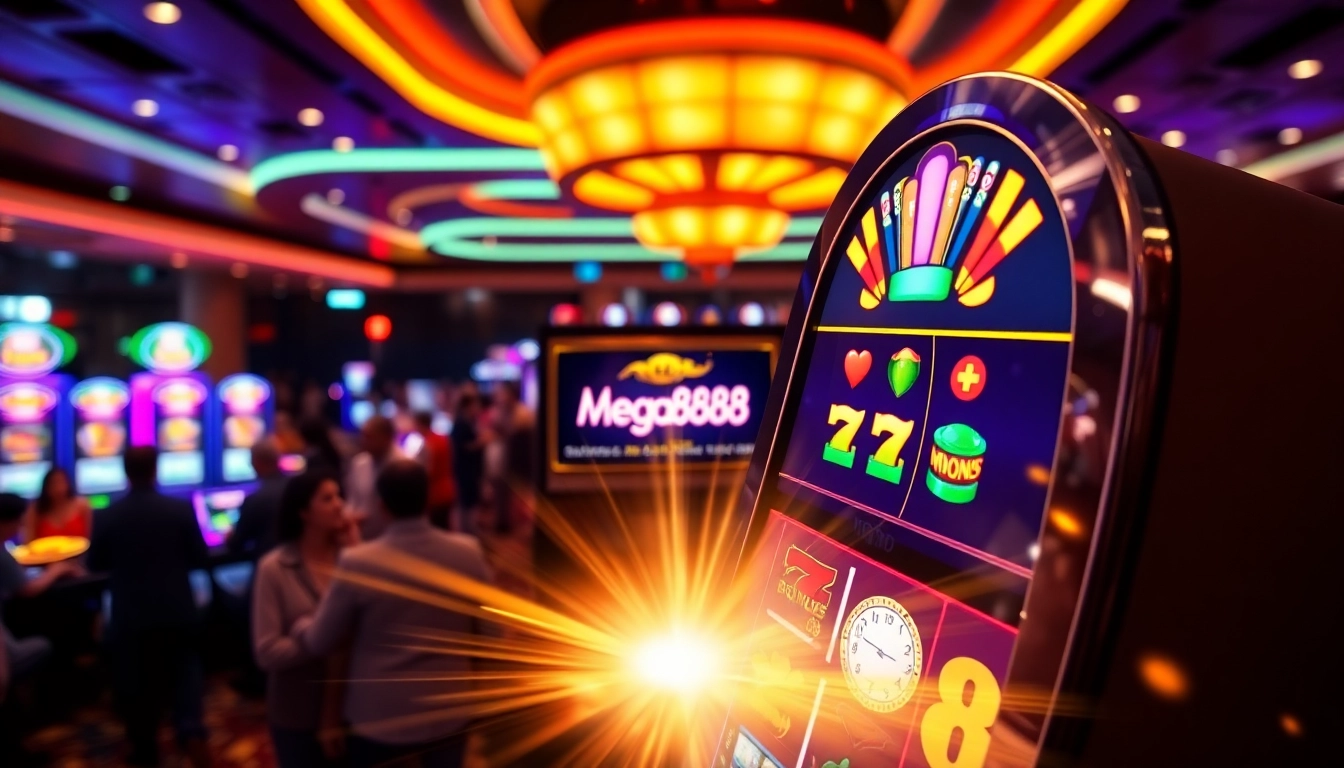 Menang besar dengan Mega888 Android slot machine di kasino yang meriah.