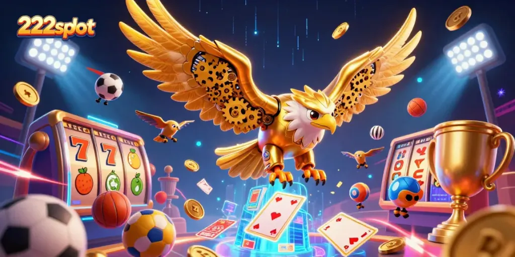 Bermain slot seru di 222slot dengan simbol dan jackpot menarik yang dinamis.
