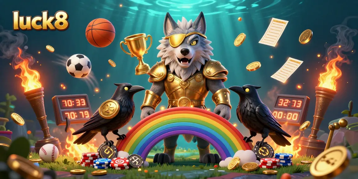 Experience excitement at luck8 with captivating 3D casino elements surrounding mythical characters.