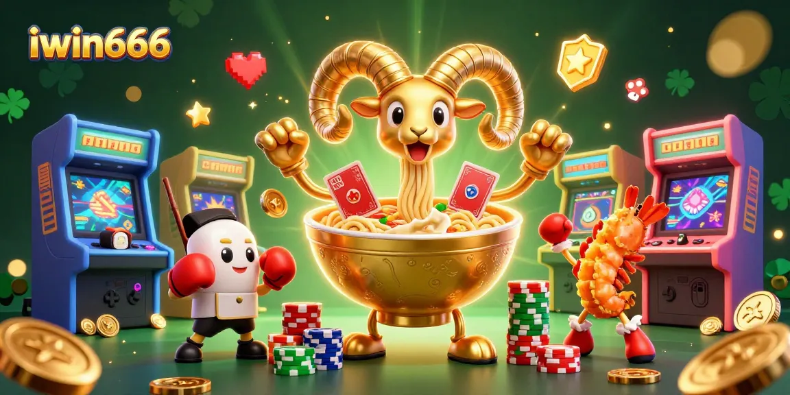 Experience excitement with iwin666 as cartoon characters engage in casino fun amid vibrant game elements.