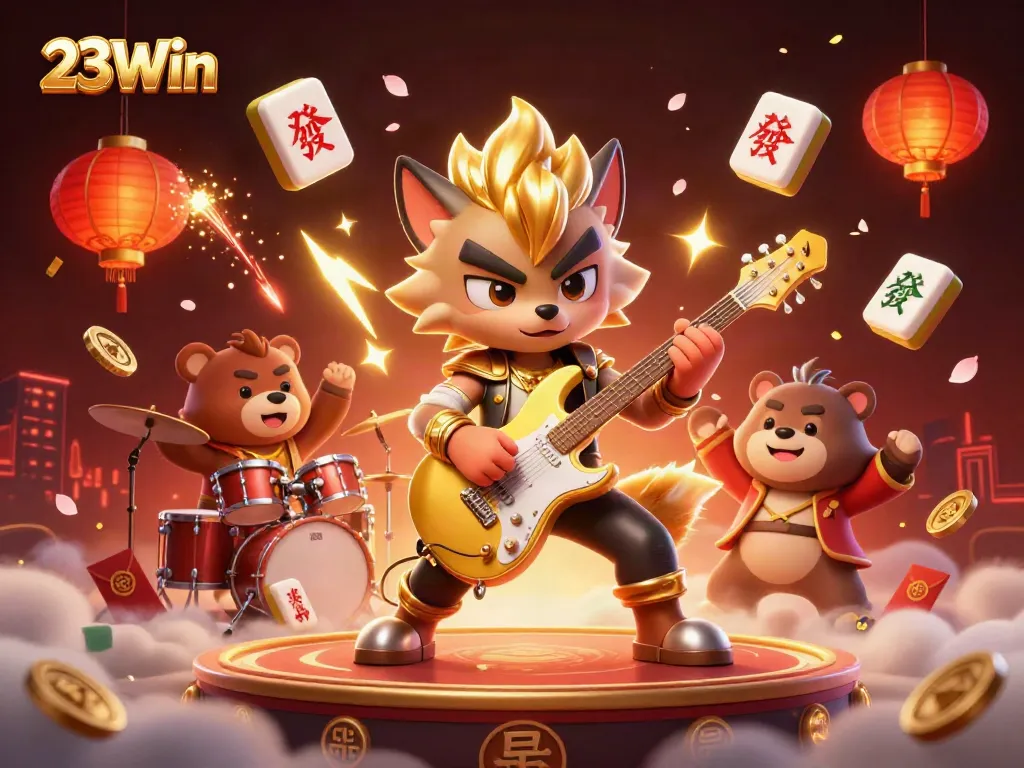 Experience the excitement of 23Win with vibrant casino visuals and dynamic action elements.