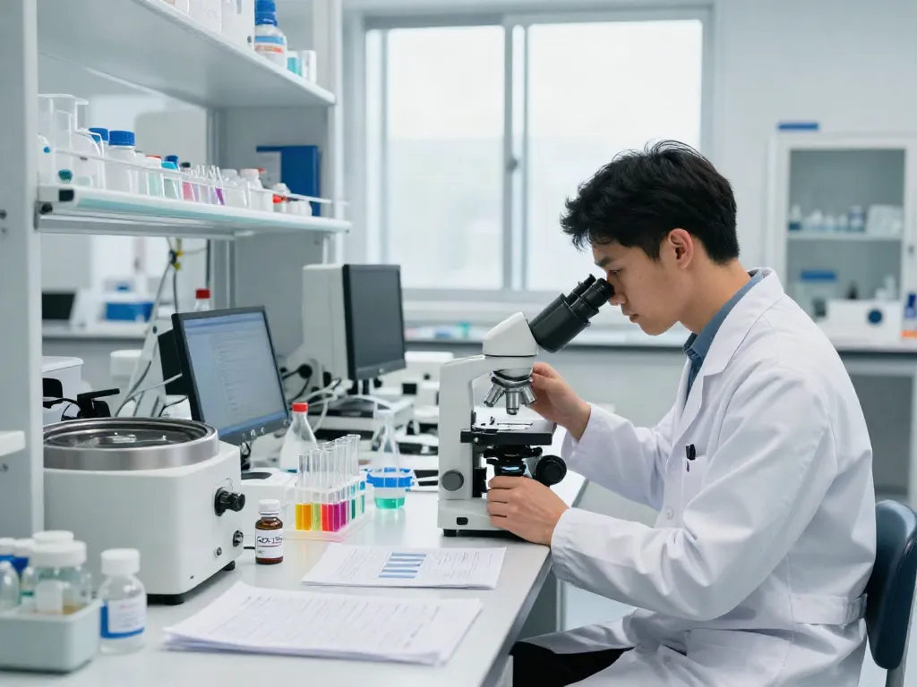 CJC Ipamorelin research products featured in a modern lab setting, showcasing activities of peptide research and analysis.