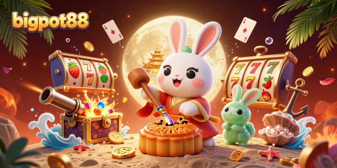 bigpot88 menghadirkan suasana permainan kasino dengan karakter unik di bulan.