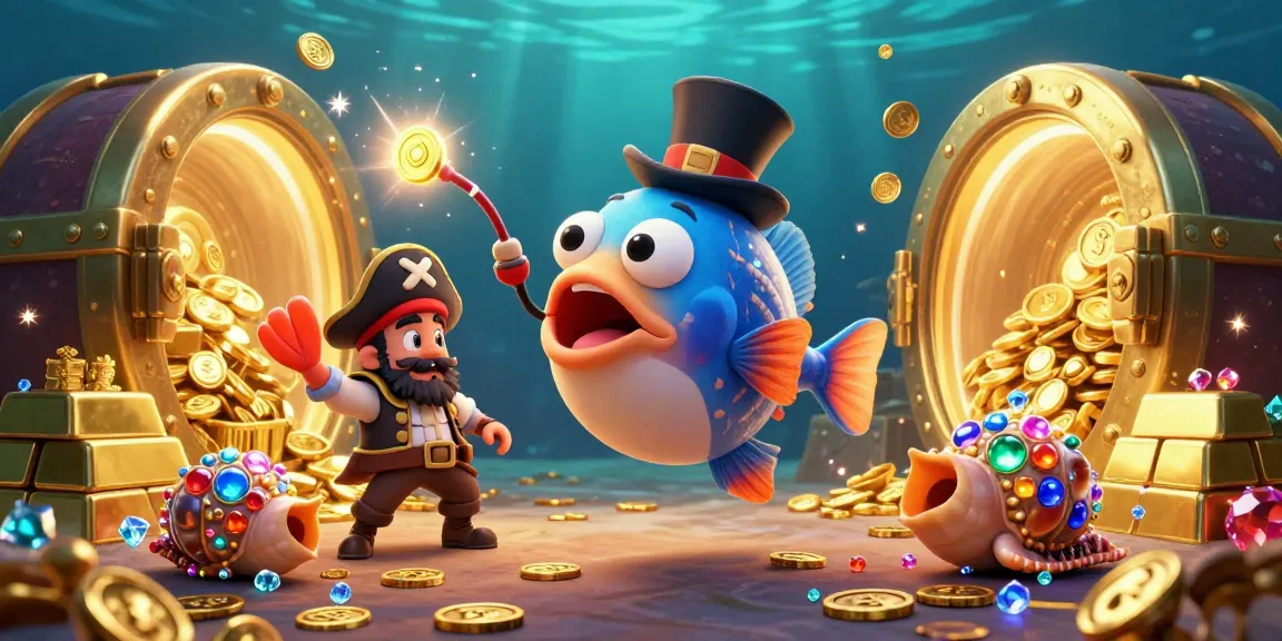 Engage in thrilling adventures with IDCASH88 in this vibrant underwater casino scene.