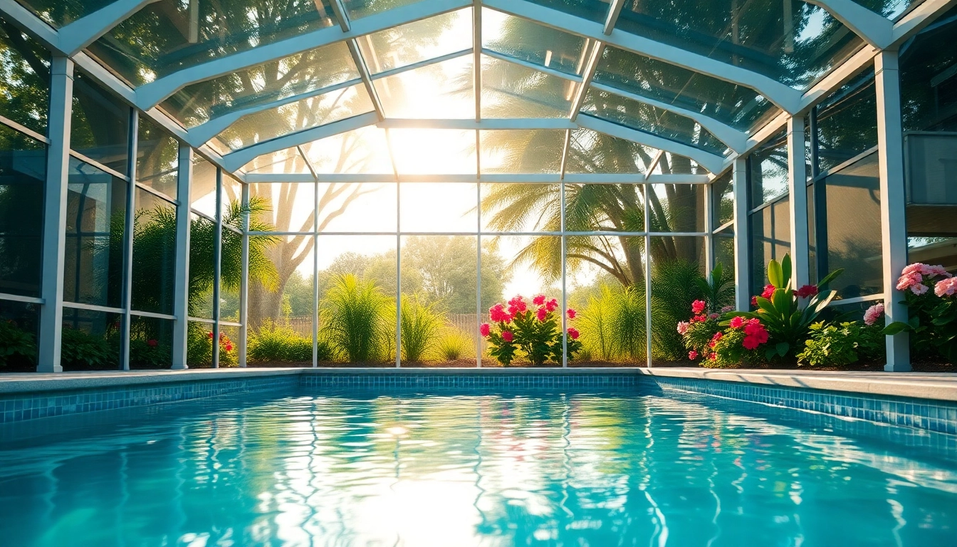 See-through Pool Enclosure enhancing backyard aesthetics and providing protection
