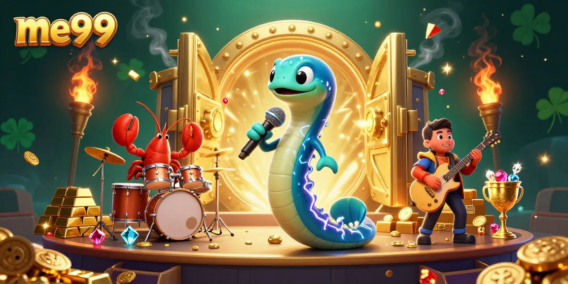 Experience the excitement of me99 with a vibrant underwater casino scene filled with treasures.