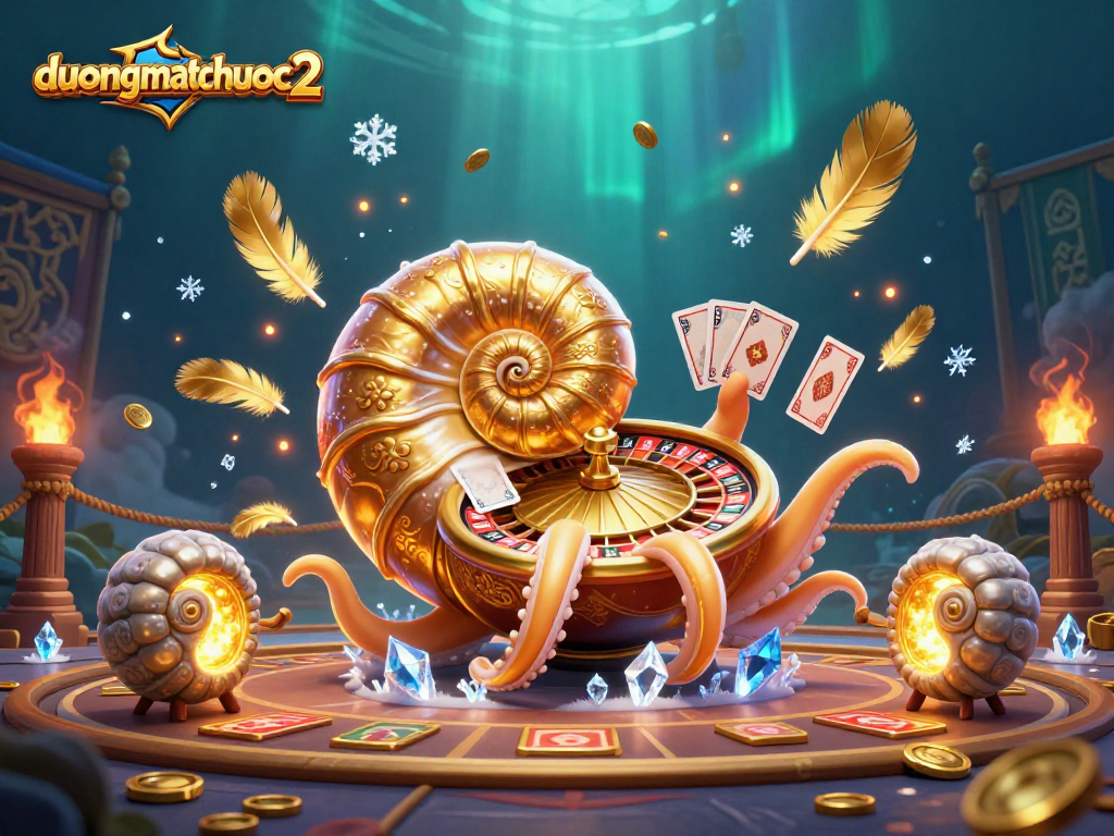 Engage in duongmatchuoc2 with a vibrant ancient casino scene featuring unique elements and rich details.