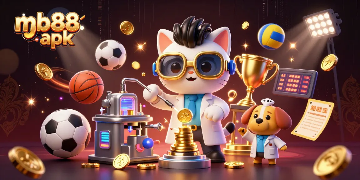 Join the excitement with mb88 apk as a mad scientist cat creates winning opportunities with gaming!