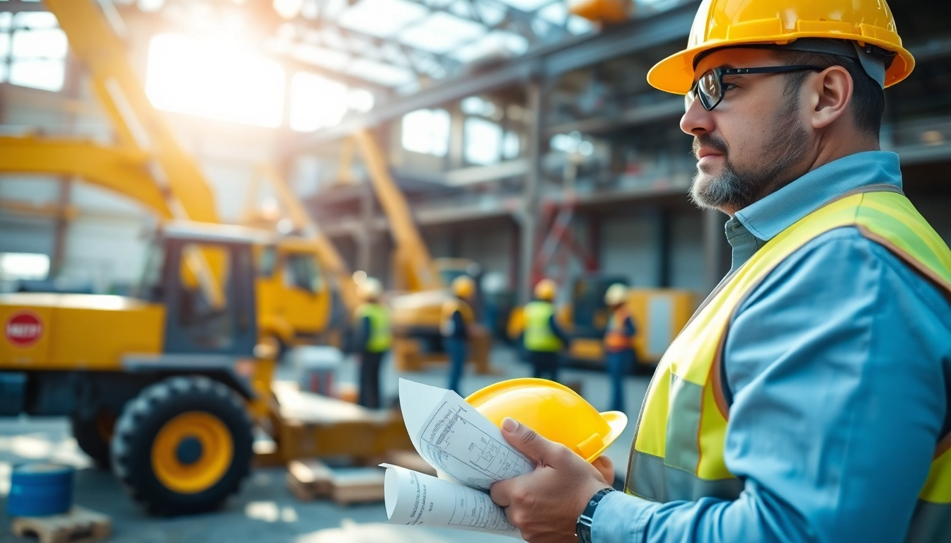 New Jersey Construction Manager leads a busy construction site with teamwork and energy.