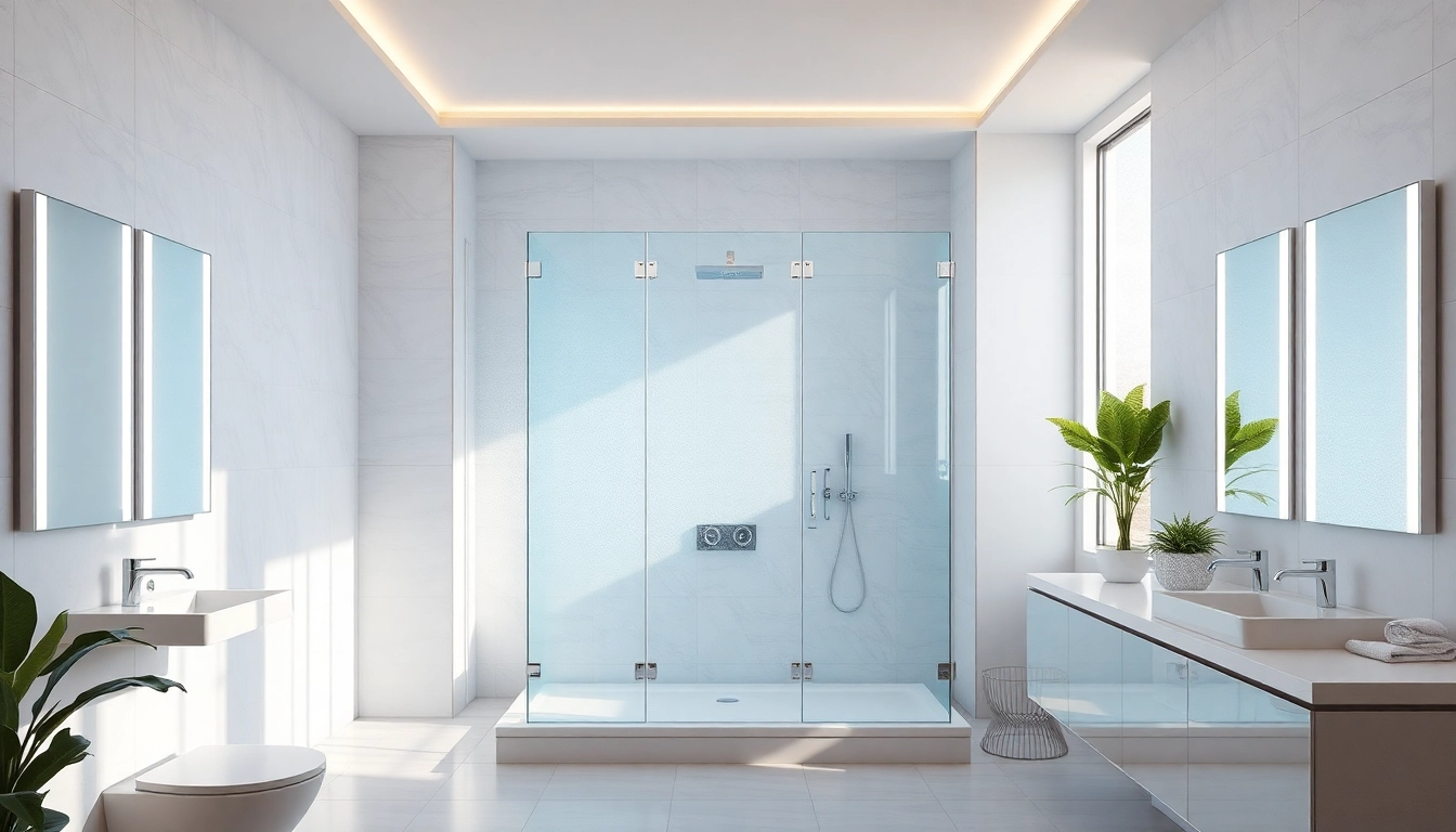 Enhance your space with elegant showers featuring modern glass designs.