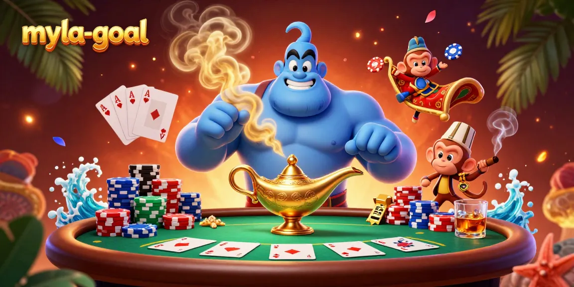 Engage in immersive gameplay with myla-goal in a vibrant casino fantasy scene.