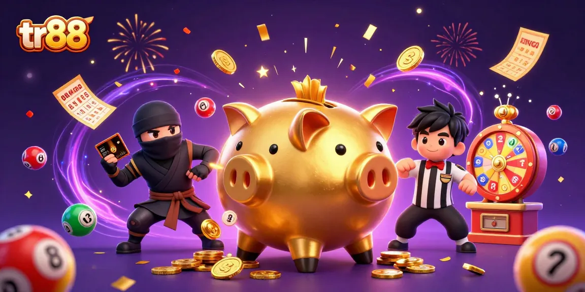 Engage in thrilling action at tr88 with dynamic characters in a vibrant casino scene filled with excitement and rewards.
