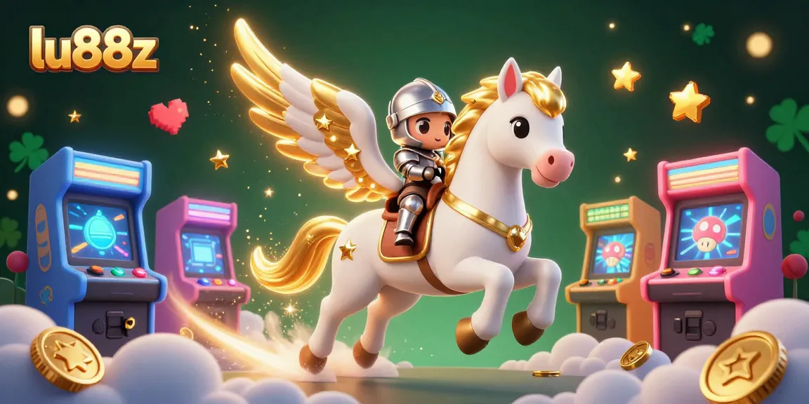 Experience exciting gameplay at lu88z with a thrilling 3D casino adventure illustration.