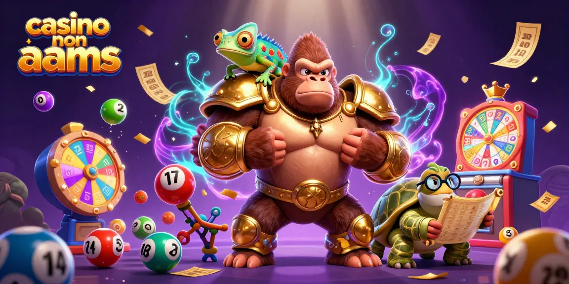 Scopri i migliori casino non AAMS in un'illustrazione coinvolgente di divertimento e giochi.
