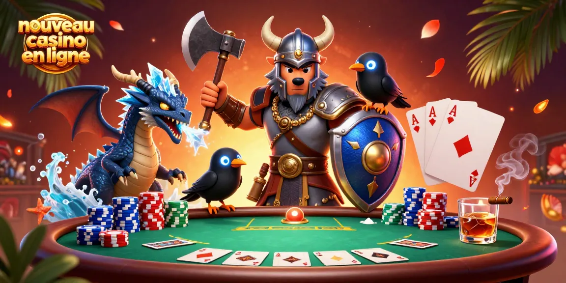 Découvrez les aventures dans un nouveau casino en ligne avec un loup guerrier et un dragon.