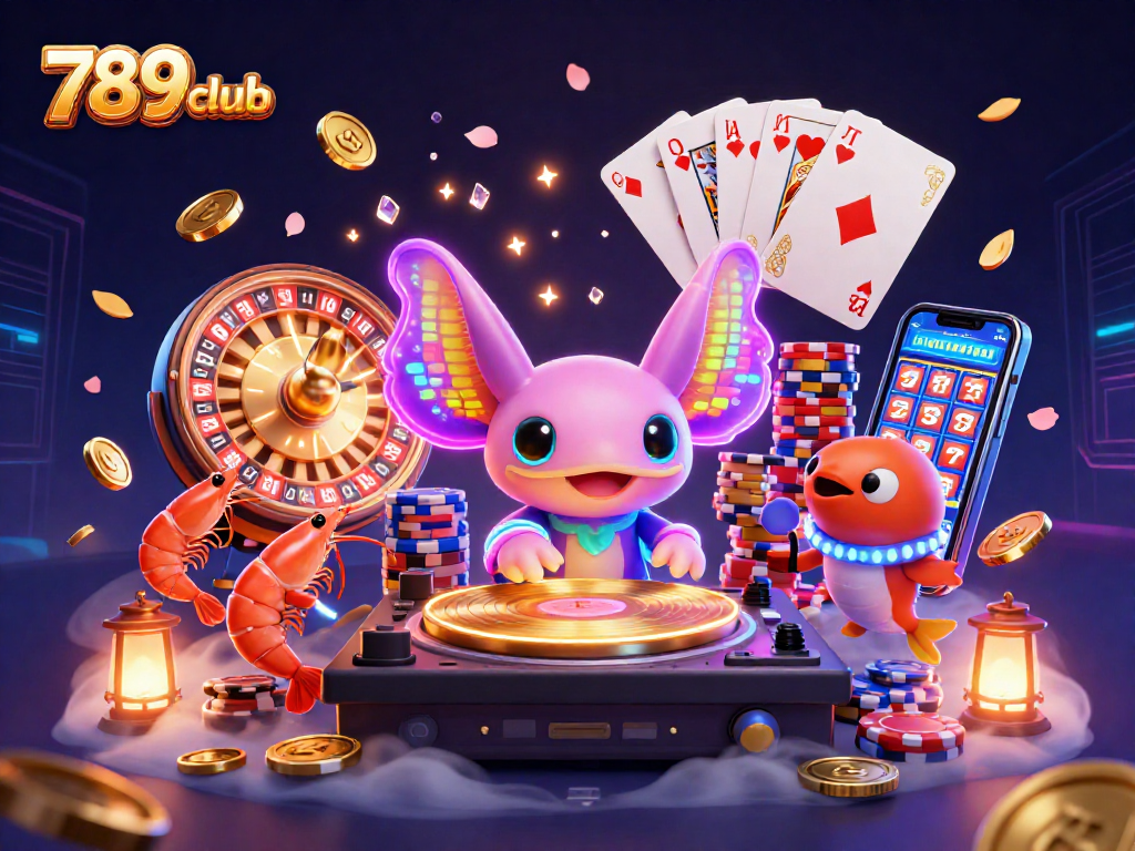 Experience the thrilling world of 789club with vibrant characters and dazzling casino elements!