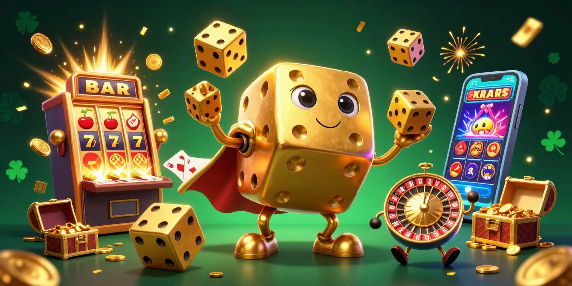 Socolive brings excitement to casino gaming with vibrant characters and dynamic elements showcasing a golden dice golem.