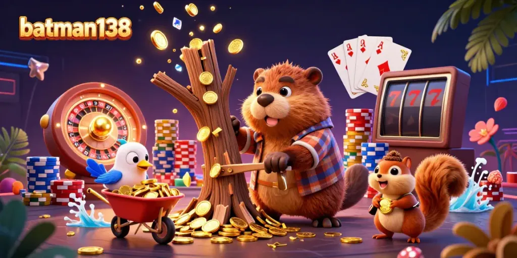 Experience gaming excitement on batman138 with animated casino characters and dazzling elements.