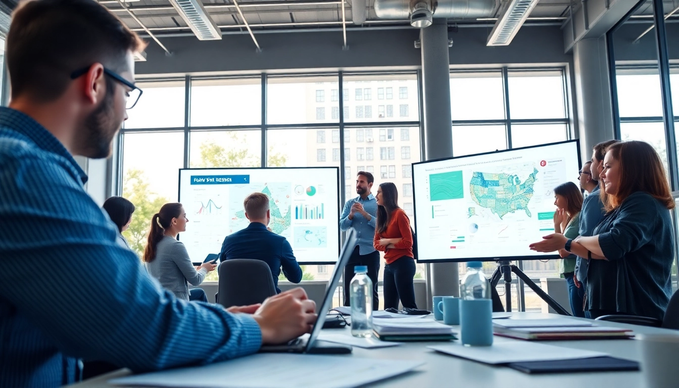 Creating stunning edmonton web design solutions in a collaborative office setting.