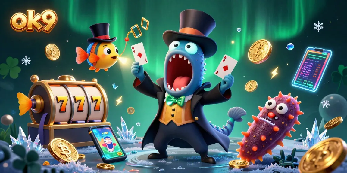 Experience thrilling online gaming with ok9 featuring vibrant characters and dazzling casino elements.